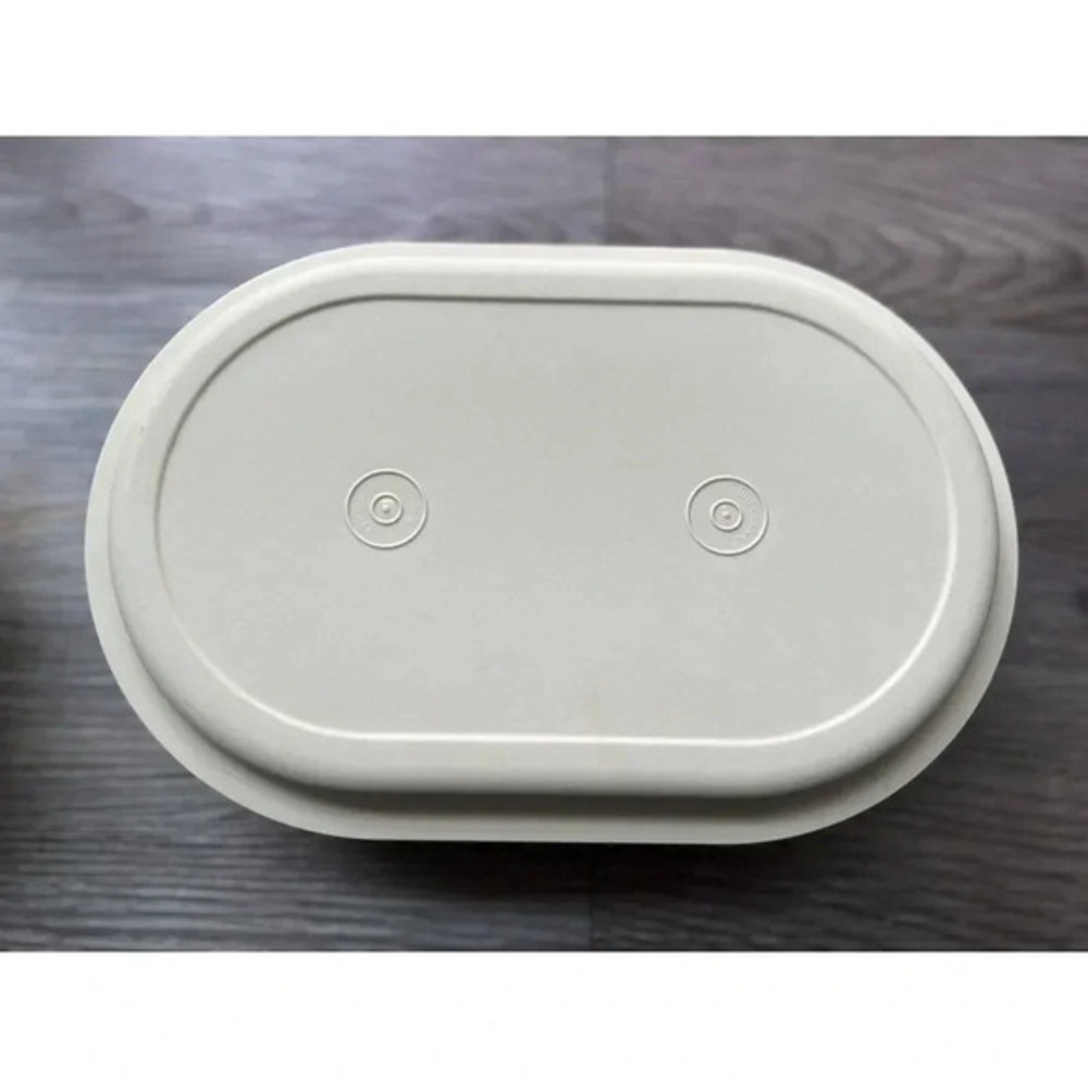 Vintage Tupperware 3 Piece Set #1328-8 Oval Hot/Cold Oval‎ Storage Container